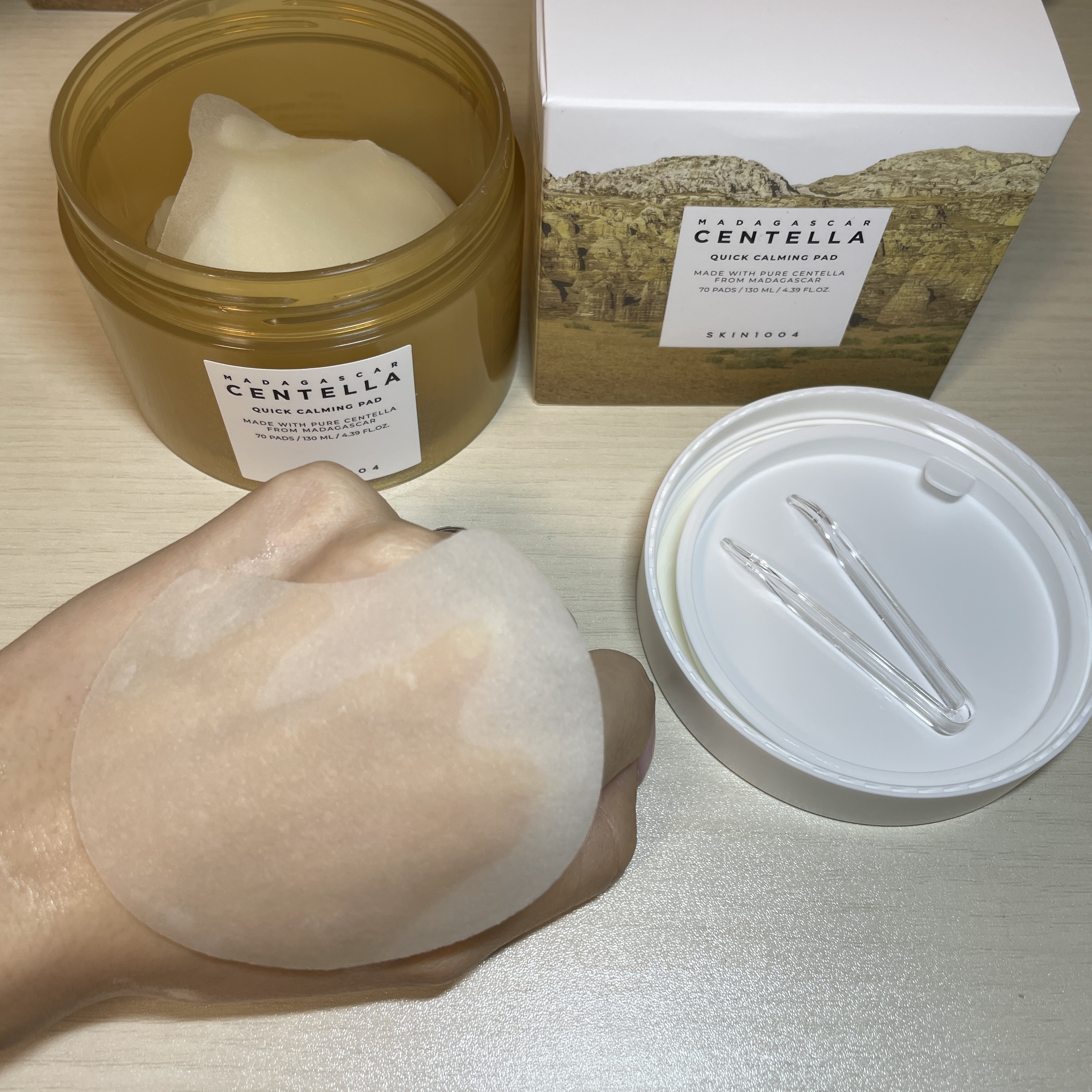 センテラ クイックカーミングパッド/SKIN1004/トナーパッドを使ったクチコミ（1枚目）