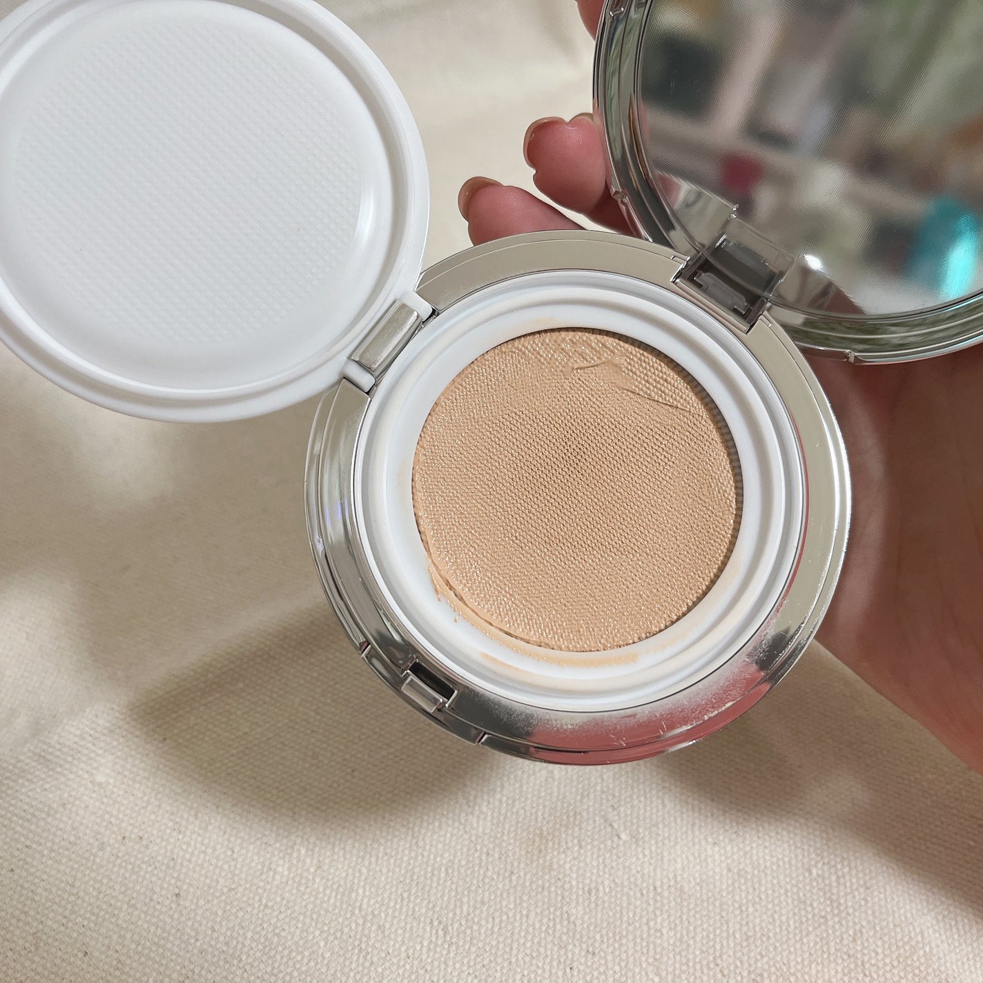 グリーミングテンションパクト/2aN/クリーム・エマルジョンファンデーションを使ったクチコミ(4枚目)