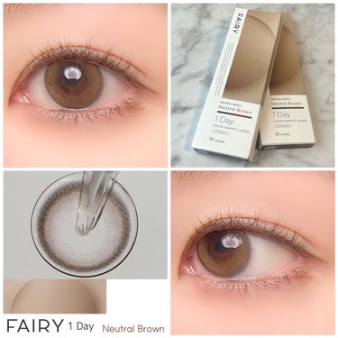 フェアリー ワンデー ニュートラルシリーズ Neutral Brown（ニュートラルブラウン）/FAIRY/ワンデー（１DAY）カラコンを使ったクチコミ（1枚目）