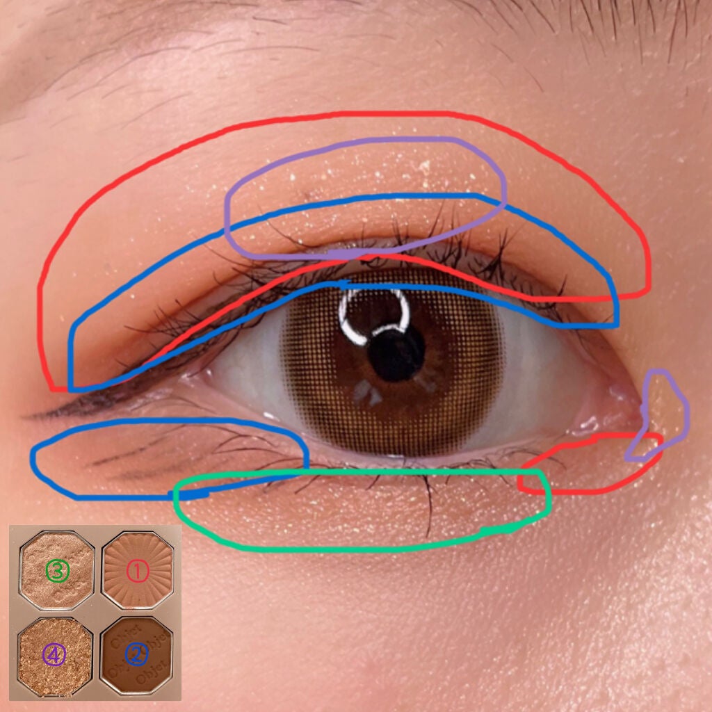 プレイカラーアイズ ミニオブジェ/ETUDE/アイシャドウパレットを使ったクチコミ(2枚目)