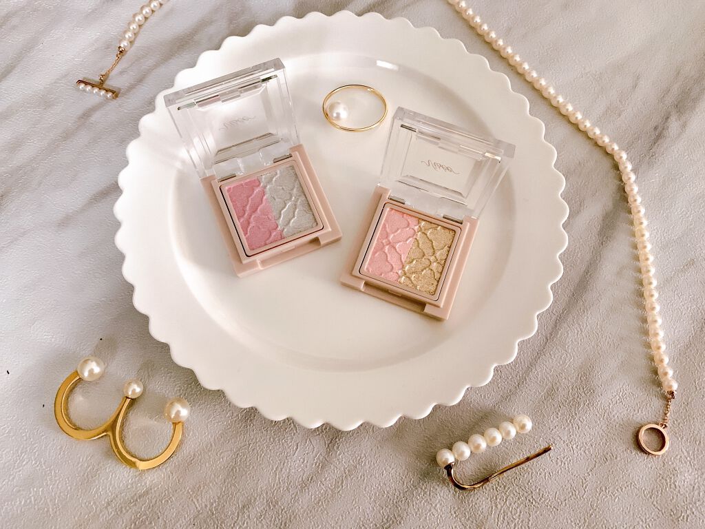 リシェ ダズリング デュオ アイズ/Visée/アイシャドウパレットを使ったクチコミ（3枚目）