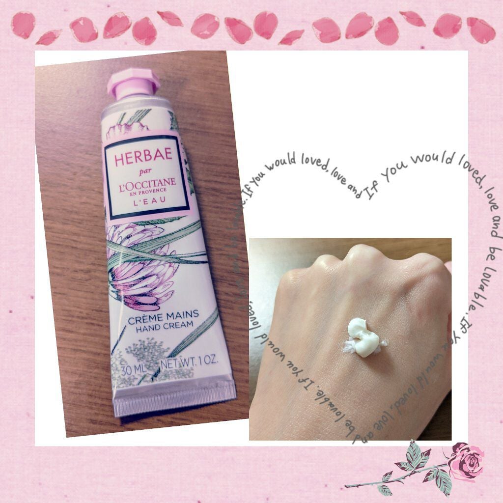 エルバブランシュ ハンドクリーム/L'OCCITANE/ハンドクリームを使ったクチコミ(1枚目)