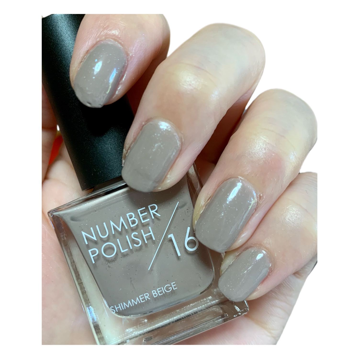 NUMBER POLISH　 16 Shimmer Beige/D-UP/マニキュアを使ったクチコミ（1枚目）