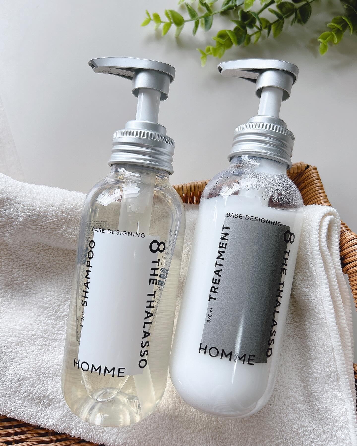 エイトザタラソ オム ベースデザイニング シャンプー／ヘアトリートメント/エイトザタラソ/市販シャンプーを使ったクチコミ（1枚目）