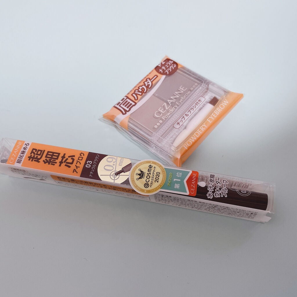 パウダリーアイブロウ/CEZANNE/パウダーアイブロウを使ったクチコミ(7枚目)