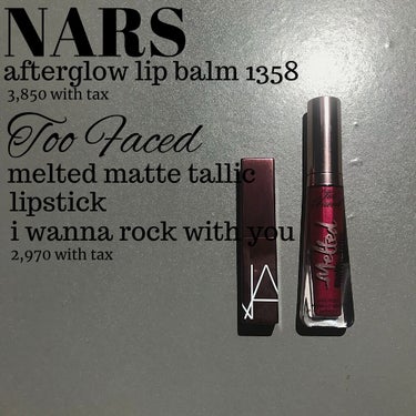 アフターグロー リップバーム/NARS/リップケア・リップクリームを使ったクチコミ（1枚目）