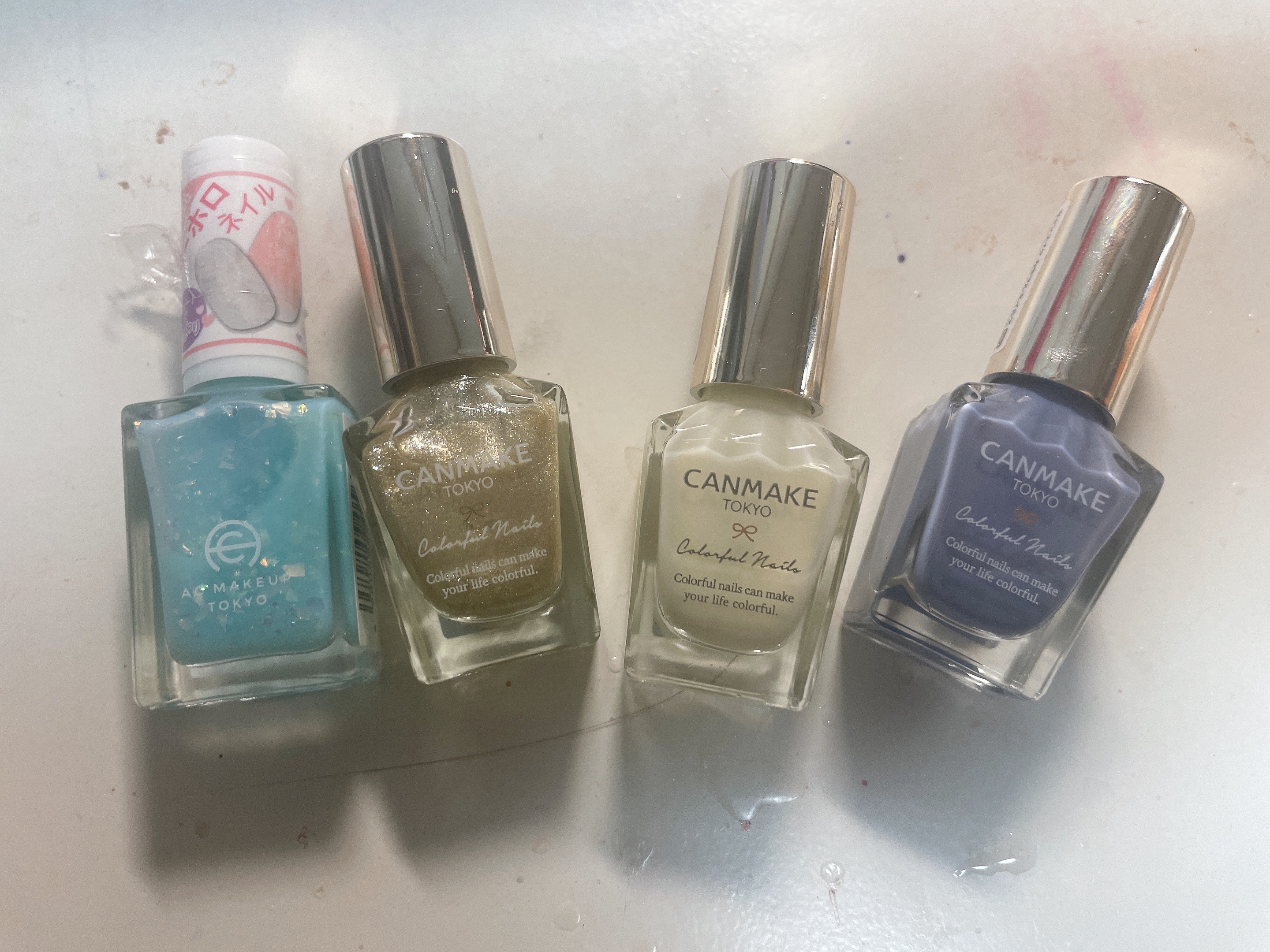 ACネイルエナメル 016 ミルキー ミント/セリア/マニキュアを使ったクチコミ（2枚目）