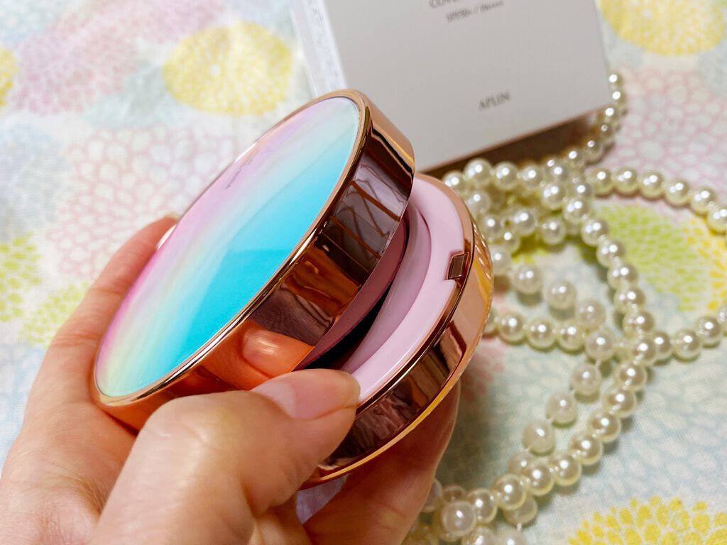 ピンクティーツリーカバークッション/APLIN/クッションファンデーションを使ったクチコミ（3枚目）