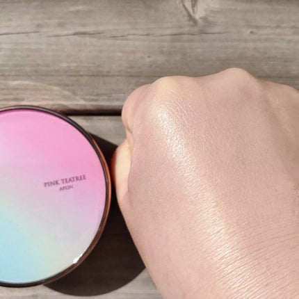 ピンクティーツリーカバークッション/APLIN/クッションファンデーションを使ったクチコミ(6枚目)