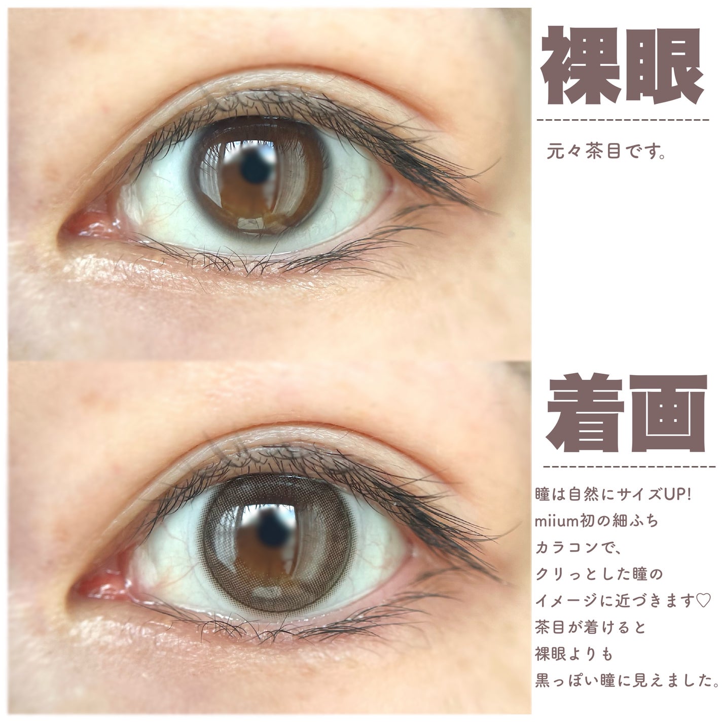 miium 1day/miium/ワンデー(1DAY)カラコンを使ったクチコミ(3枚目)