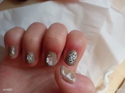 gene TOKYO ネイル ベージュ/DAISO/マニキュアの画像