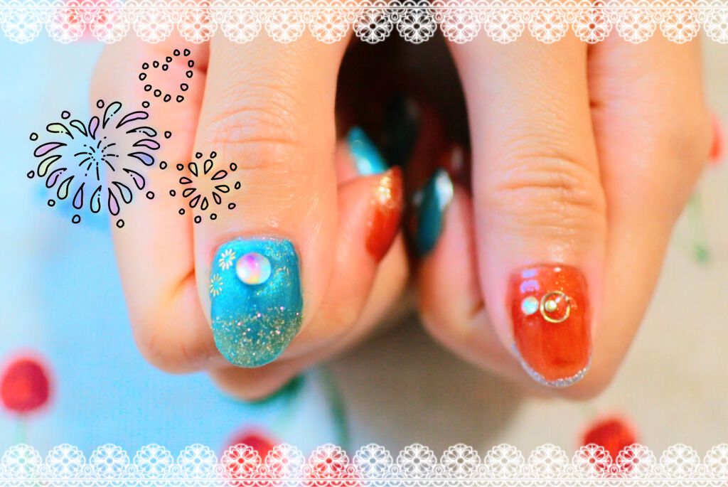 ジェルネイル（ライト対応）/セリア/ジェルネイルを使ったクチコミ（2枚目）