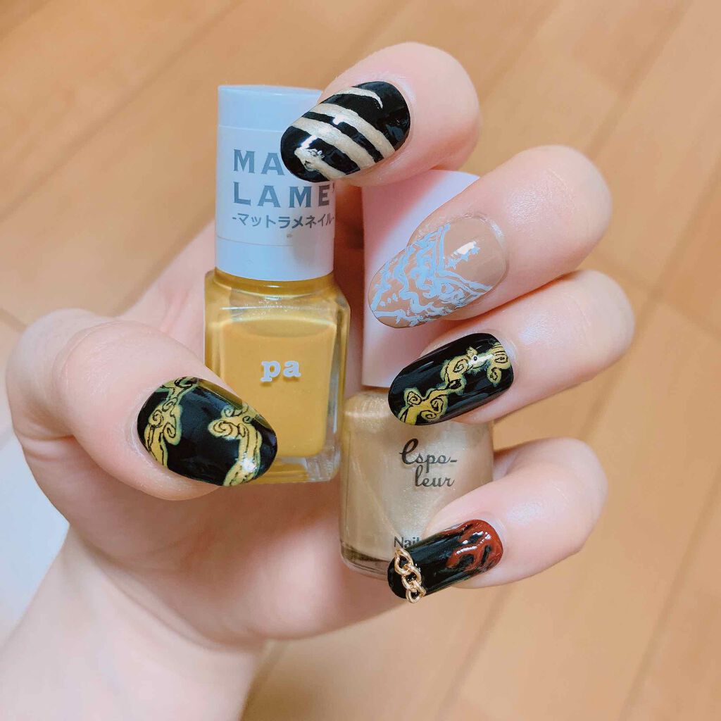 ダイソー エスポルール ネイルポリッシュ/エスポルール/マニキュアを使ったクチコミ（3枚目）