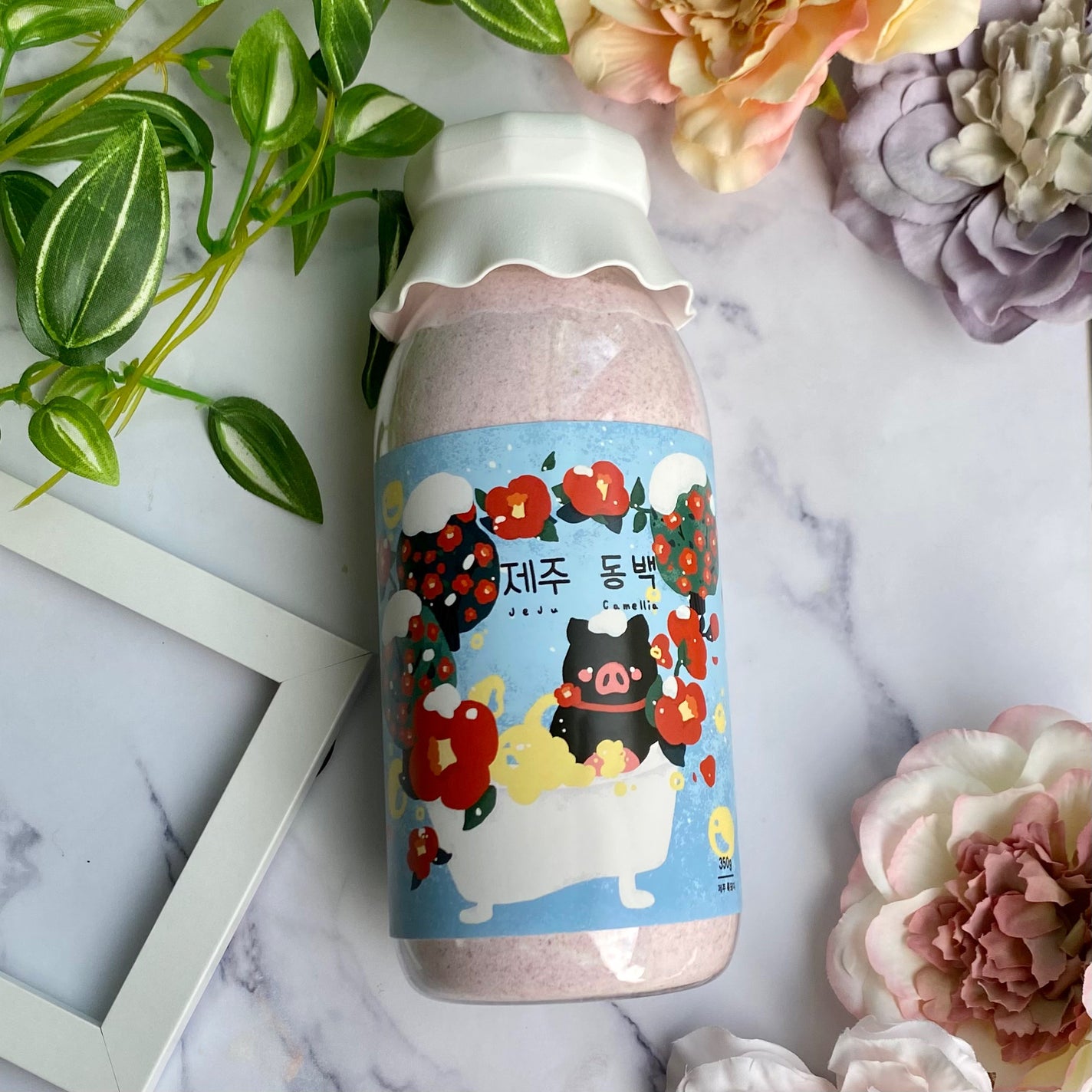 JEJUウィンターチェジュ カメリアバスパウダー/ウ・カンパニー/無機塩系入浴剤を使ったクチコミ(7枚目)