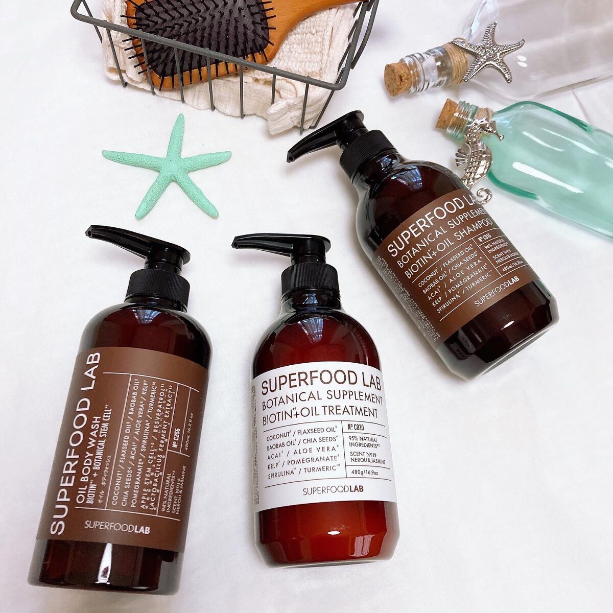 BT +オイル シャンプー／トリートメント/SUPERFOOD LAB/市販シャンプーを使ったクチコミ（1枚目）