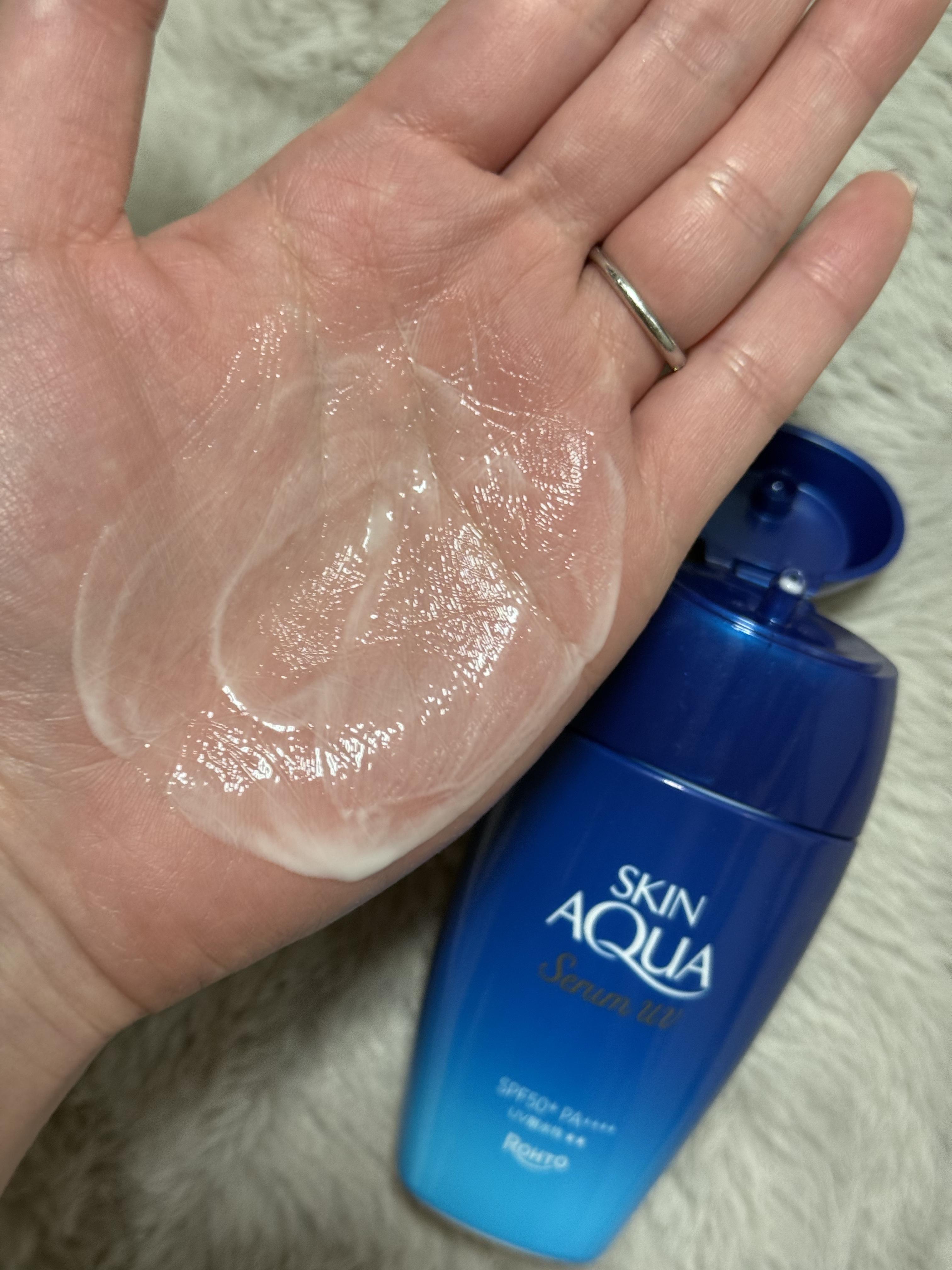 スキンアクア ヒアルロンセラムUV/スキンアクア/日焼け止めローションを使ったクチコミ（3枚目）