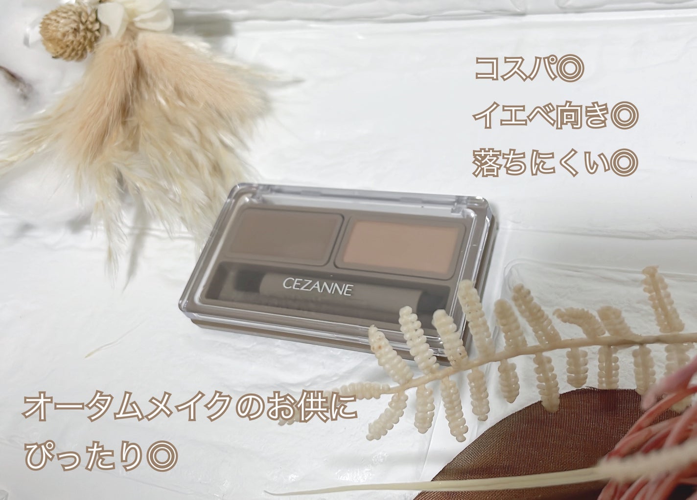 アイブロウワックス&パウダー/CEZANNE/アイブロウを使ったクチコミ(3枚目)