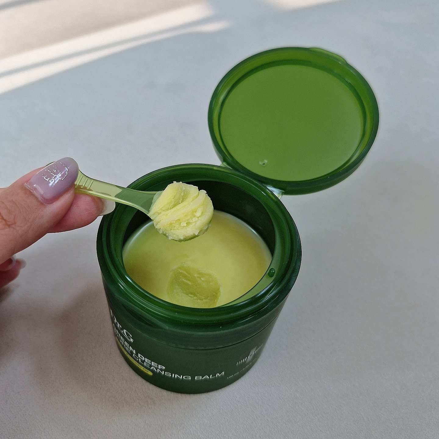 グリーンディープポアクレンジングバーム/Dr.G/クレンジングバームを使ったクチコミ（3枚目）