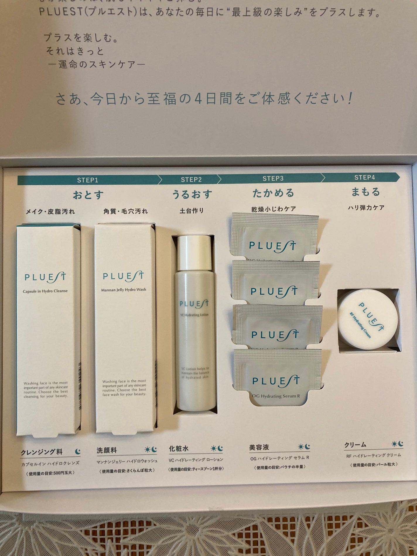 集中トライアル 5点セット/PLUEST/スキンケアキットを使ったクチコミ(1枚目)