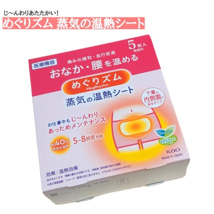 蒸気の温熱シート 下着の内側面に貼るタイプ/めぐりズム/その他を使ったクチコミ(1枚目)