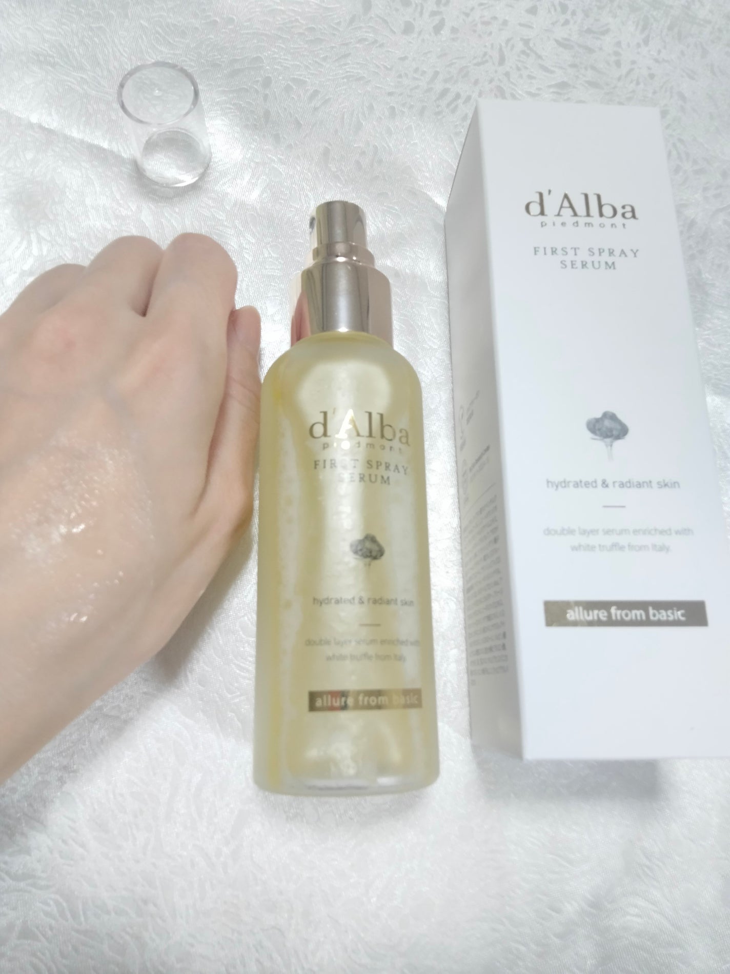 ダルバ ホワイトトリュフファーストスプレーセラム/ダルバ/ミスト状化粧水を使ったクチコミ(4枚目)