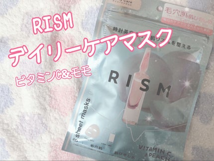 デイリーケアマスク ビタミンC&ピーチ/RISM/シートマスク・パックを使ったクチコミ(1枚目)