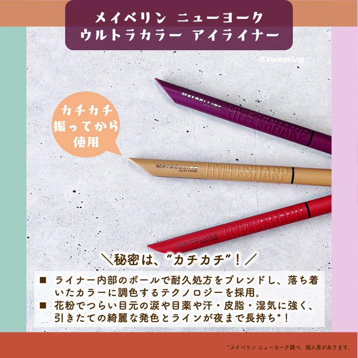 ウルトラカラー アイライナー/MAYBELLINE NEW YORK/リキッドアイライナーを使ったクチコミ(4枚目)
