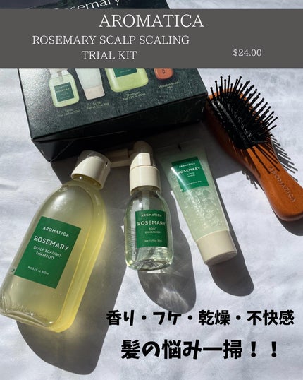 ローズマリー スカルプ スクラブ/AROMATICA/ヘッドスクラブを使ったクチコミ(2枚目)