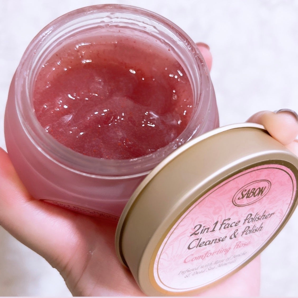 フェイスポリッシャー コンフォーティング・ローズ/SABON/スクラブ・ゴマージュを使ったクチコミ(4枚目)
