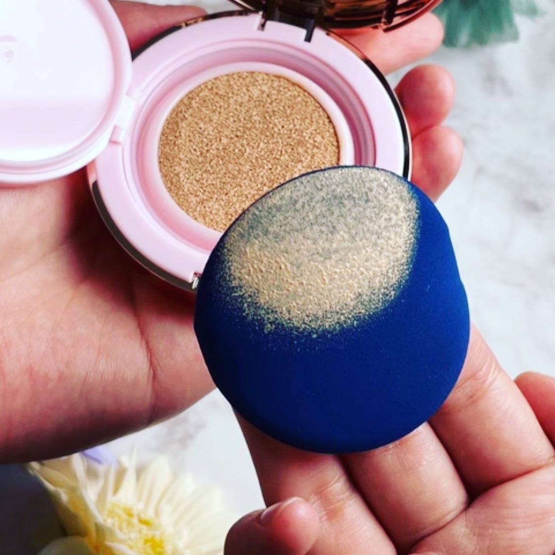 ピンクティーツリーカバーアップグロウクッション/APLIN/クッションファンデーションを使ったクチコミ(6枚目)