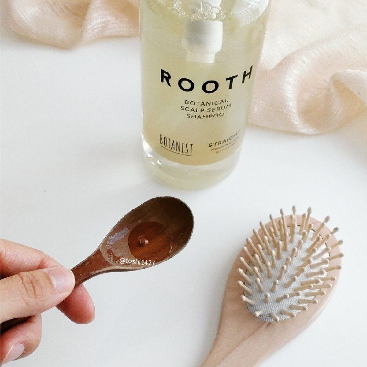 ルース ボタニカルスカルプセラム シャンプー・トリートメント(ストレート)/BOTANIST/市販シャンプーを使ったクチコミ(3枚目)