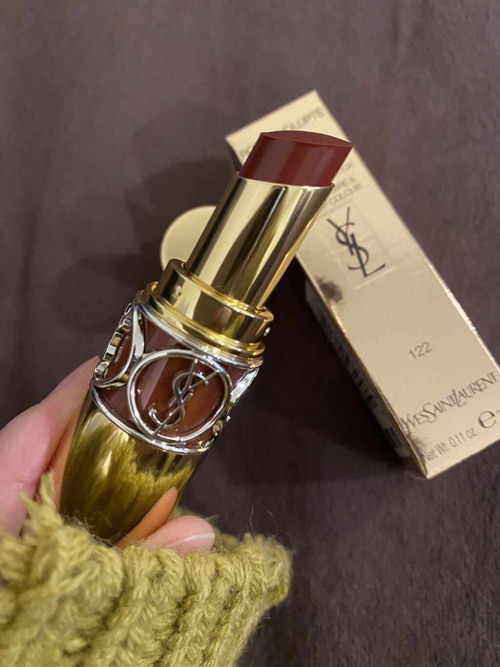 ルージュ ヴォリュプテ シャイン/YVES SAINT LAURENT BEAUTE/口紅を使ったクチコミ（1枚目）