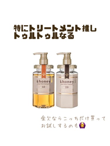 ディープモイスト シャンプー1.0／ヘアトリートメント2.0/&honey/シャンプー・コンディショナーを使ったクチコミ（4枚目）