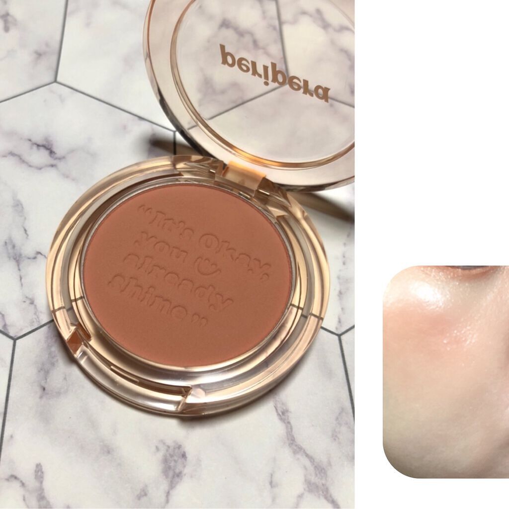 ピュア ブラッシュド サンシャイン チーク/PERIPERA/パウダーチークを使ったクチコミ(3枚目)