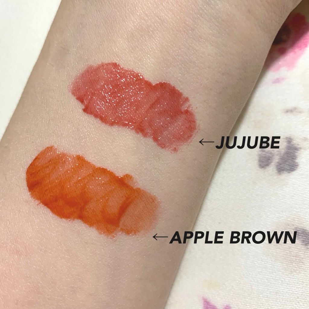 ジューシーラスティングティント/rom&nd/リップティントを使ったクチコミ（3枚目）