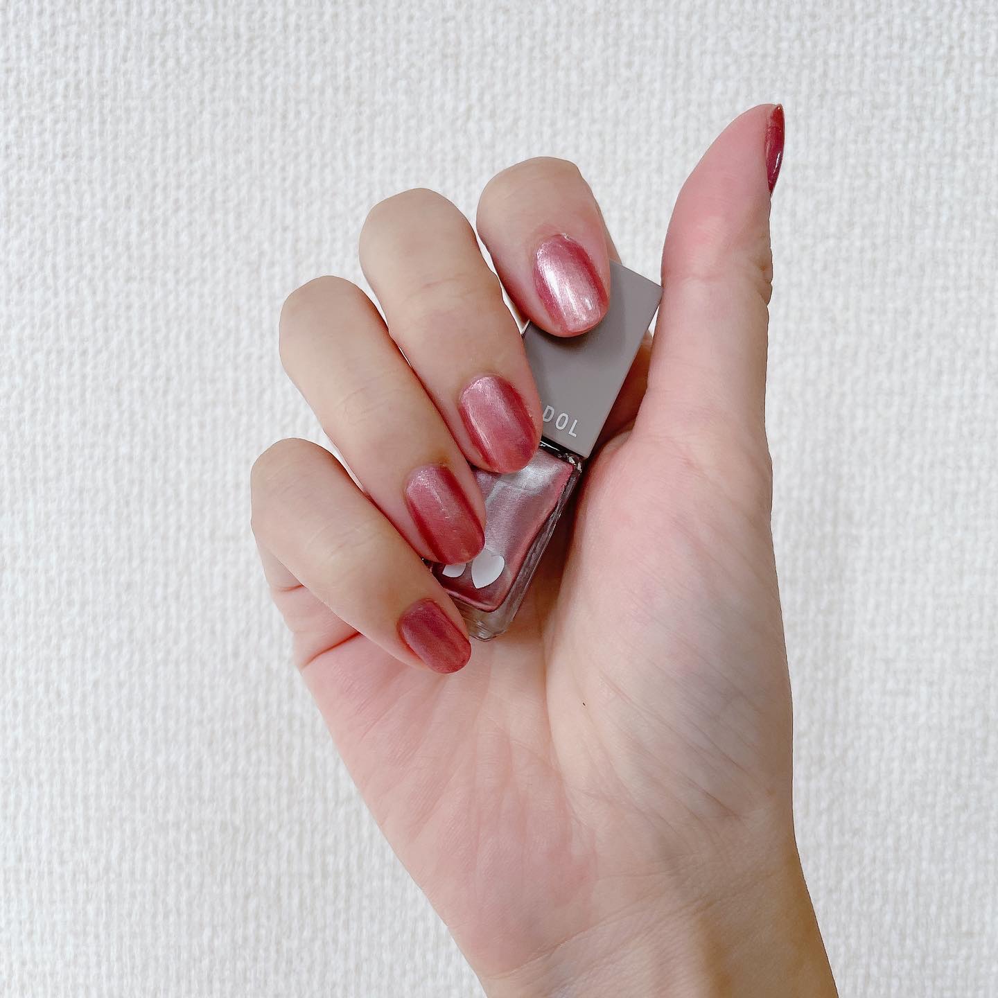 まいぽりっしゅ 14 ミラーピンク/b idol/マニキュアを使ったクチコミ（2枚目）