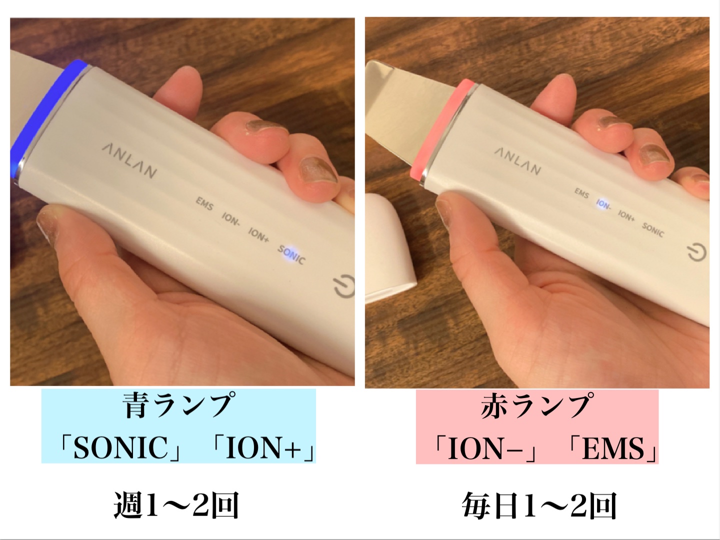 ロイヤル ウォーターピーリング IPX7完全防水/ANLAN/美顔器・マッサージを使ったクチコミ（3枚目）