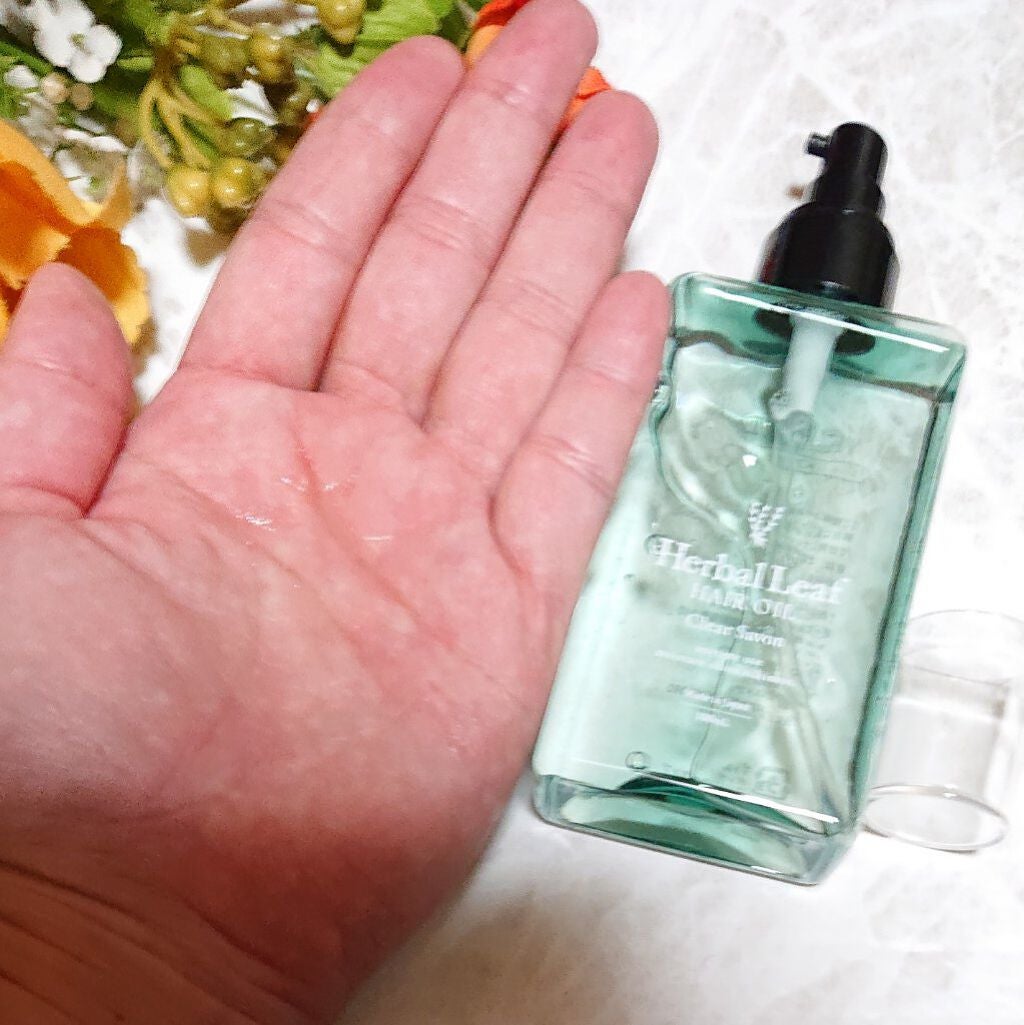 オーガニックヘアオイル クリアサボンの香り/ハーバルリーフ/アウトバストリートメントを使ったクチコミ(4枚目)