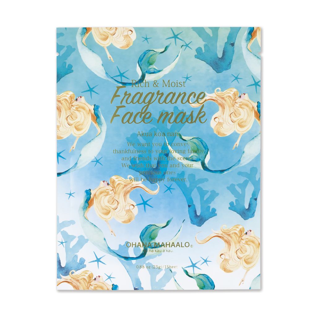 オハナ・マハロ フレグランスフェイスマスク  1枚入り アクア コアナニ