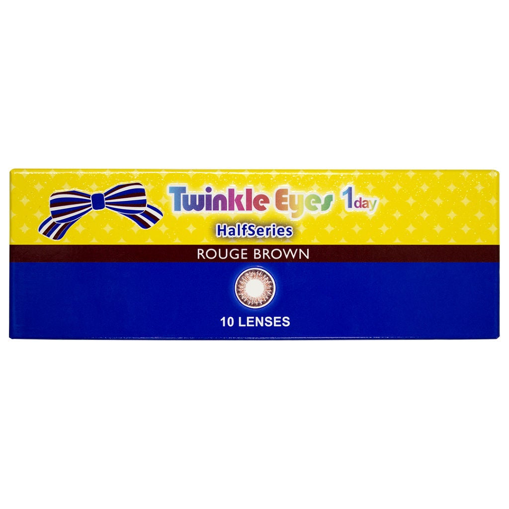 トゥインクルアイズ ワンデー UV+ ハーフシリーズ ルージュブラウン【旧】