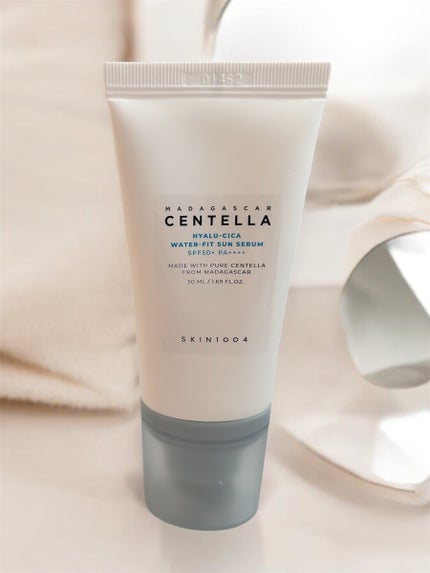 ヒアルーシカ ウォーターフィット サンセラム/SKIN1004/日焼け止めローションを使ったクチコミ(1枚目)