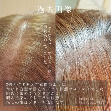 N カラーシャンプー トリートメント N を使った口コミ 白髪ぼかしハイライト1 アディクシーカラ By Miyo 混合肌 40代前半 Lips