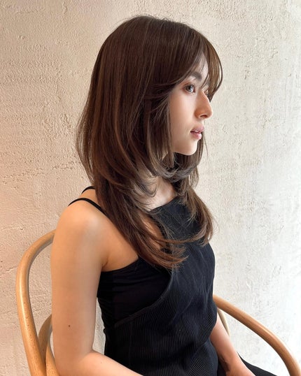 HARUNA on LIPS 「.たっぷりレイヤーの構造です✨あごしたから、たっぷりとレイヤー..」(4枚目)