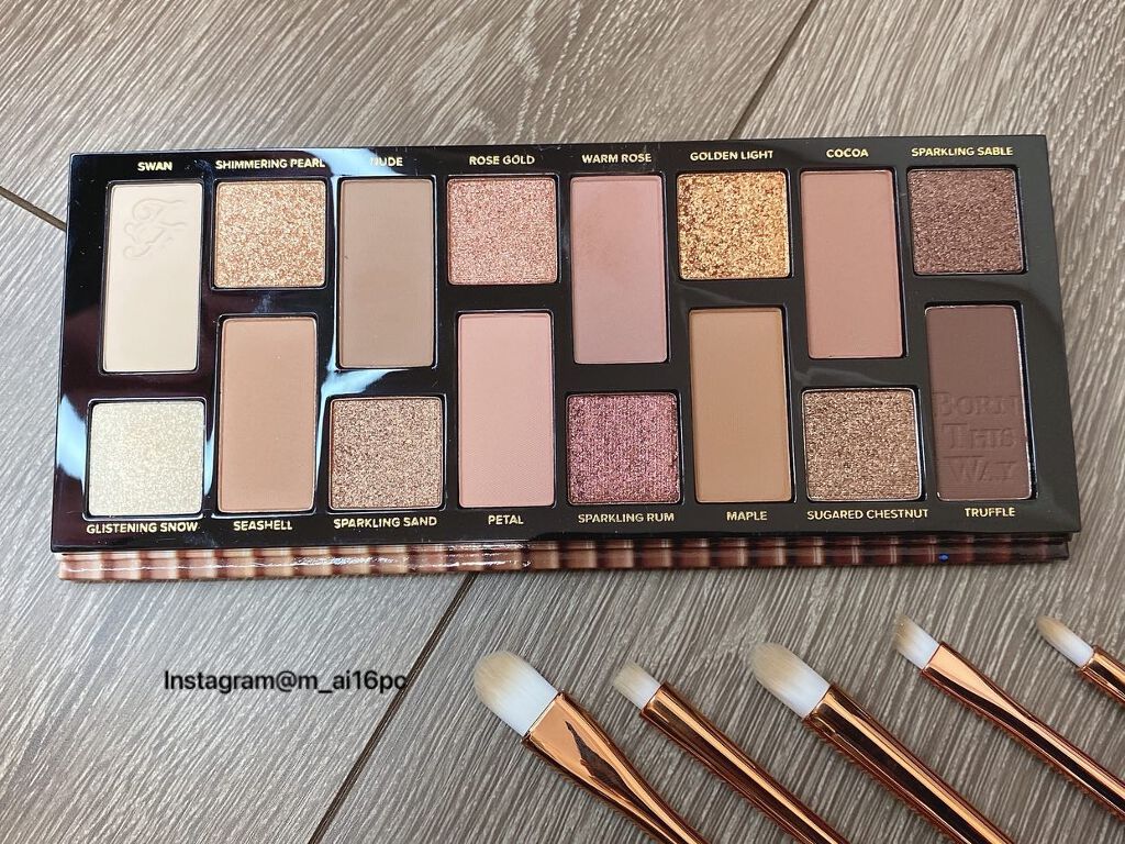 ボーン ディス ウェイ ザ ナチュラル ヌード アイシャドウ パレット/Too Faced/アイシャドウパレットを使ったクチコミ（1枚目）