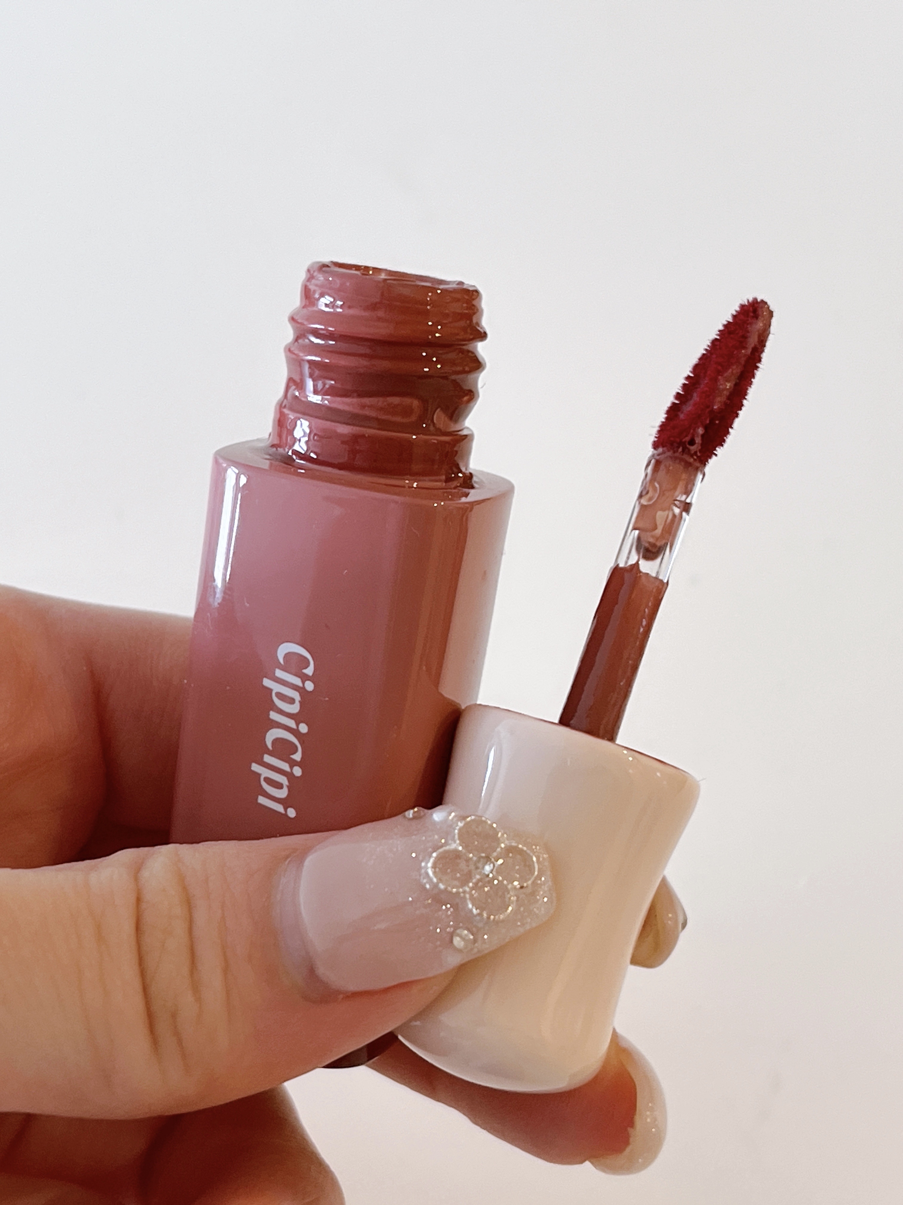 デューイフィルムティント 02 さくらダスティ/CipiCipi/リップティントを使ったクチコミ（3枚目）