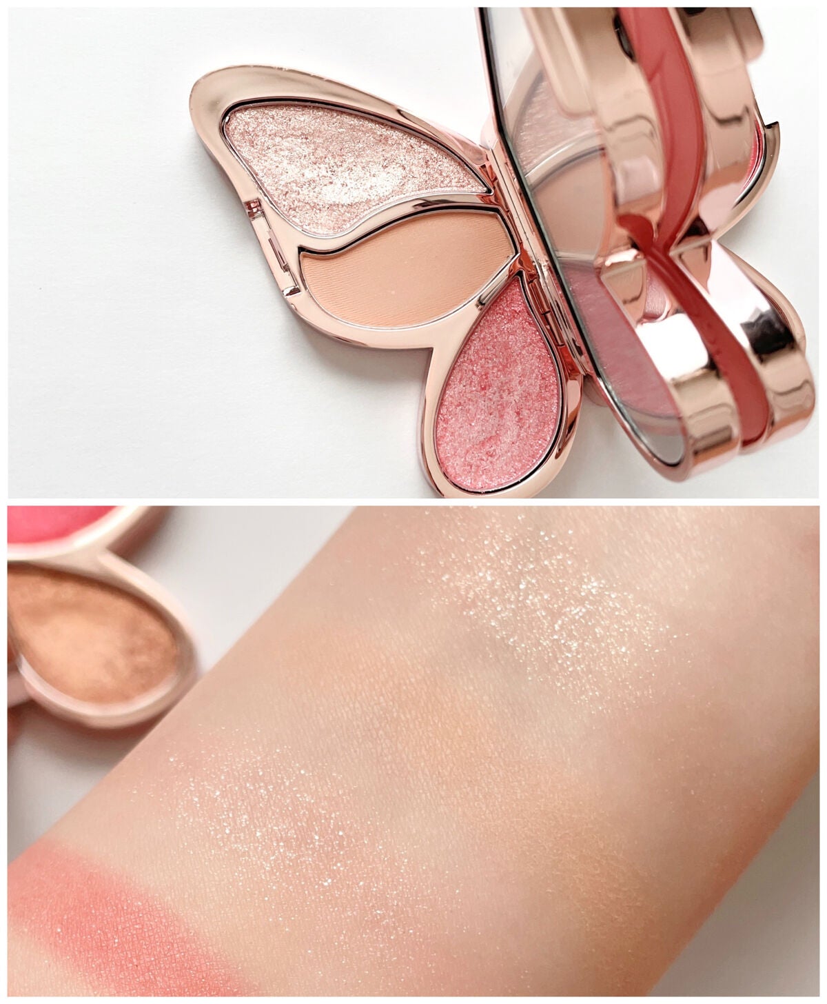 バタフライアイシャドウパレット/AGAG/アイシャドウパレットを使ったクチコミ(2枚目)