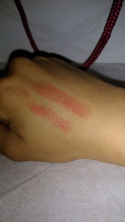 ラスティンググロスリップ/CEZANNE/口紅を使ったクチコミ(3枚目)