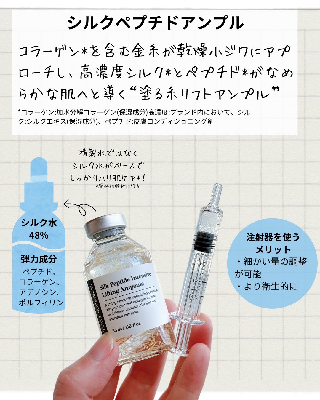 シルクペプチドインテンシブリフティングアンプル/SUNGBOON EDITOR(成分エディター)/美容液を使ったクチコミ(2枚目)