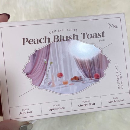 Peach Blush Toast cafe eye palette/NOTONE/アイシャドウパレットを使ったクチコミ(4枚目)