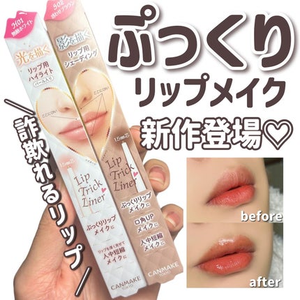 リップトリックライナー/キャンメイク/リップライナーを使ったクチコミ(1枚目)